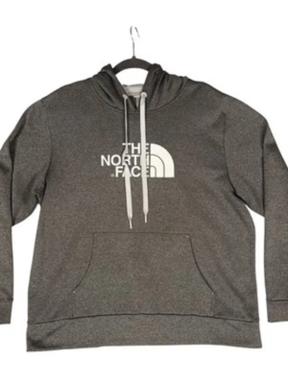 The North Face Pullover Hoodie Size XL Grey Kangaroo pocket